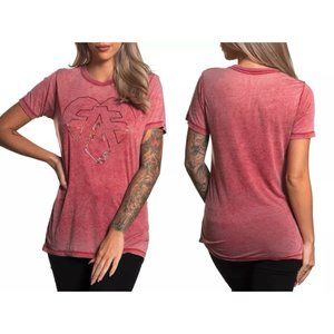Women's Red Graphic T-Shirt